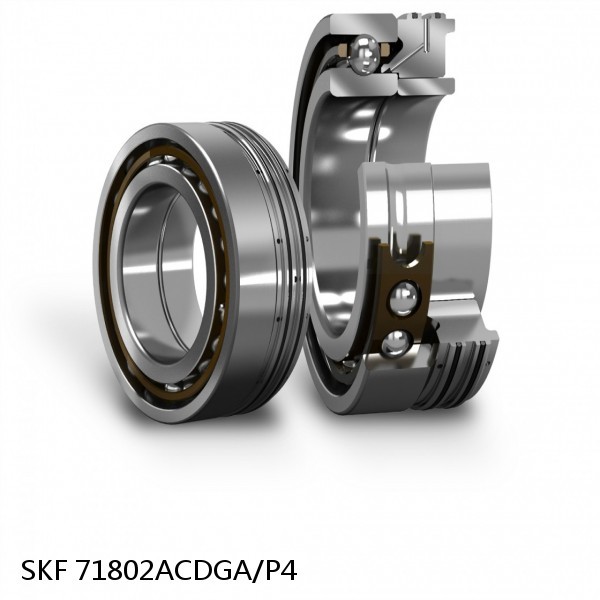 71802ACDGA/P4 SKF Super Precision,Super Precision Bearings,Super Precision Angular Contact,71800 Series,25 Degree Contact Angle